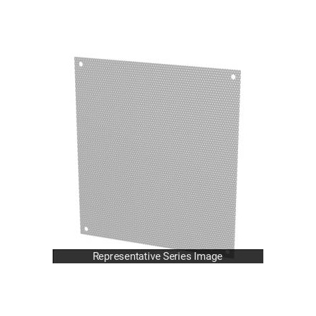 Perf Panel, Fits Encl. 8 X 8, Steel/Wht